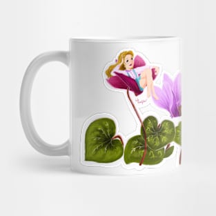 Cyclamen Girl Mug